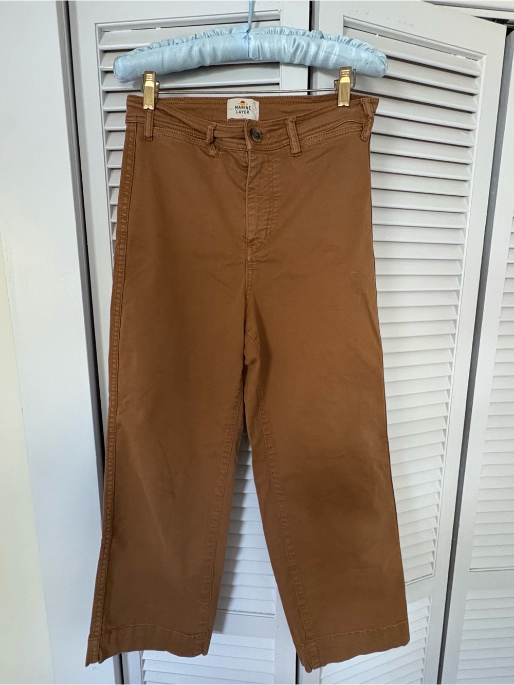 Marine Layer Bridget High Waist Wide Leg Crop Pant